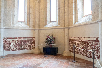Exploring the historic architecture of Brihuega, Guadalajara in Castilla-La-Mancha, Spain