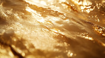 Luxurious Golden Textures and Glittering Spheres - Shimmering Metallic Background Collection