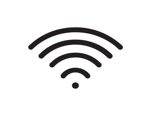 Wifi signal icon with modern tech vector style
