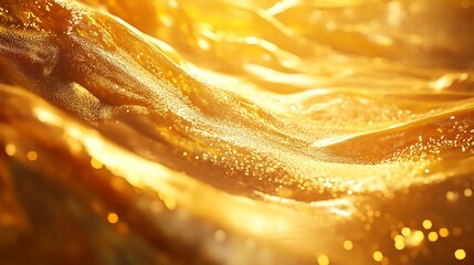 Luxurious Golden Textures and Glittering Spheres - Shimmering Metallic Background Collection