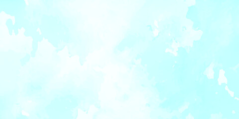 Light Aqua Watercolor Background – Soft Artistic Pastel Texture with Hand Painted Wash for Elegant Designs, Invitations, Posters and Web Projects