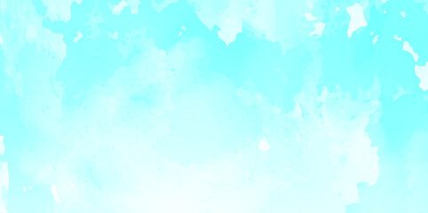 Light Aqua Watercolor Background – Soft Artistic Pastel Texture with Hand Painted Wash for Elegant Designs, Invitations, Posters and Web Projects