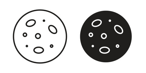 Thalassaemia icon. Stroke and Glyph pictogram. Vector illustration on white background