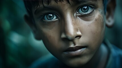 Indian Village Child Facing Hardship – Emotional Portrait