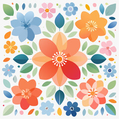 seamless pattern with flowers