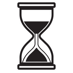 vector illustration of hourglass