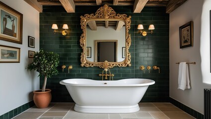 luxury bathroom interior