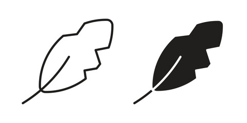 Light weight icon. Stroke and Glyph pictogram. Vector illustration on white background