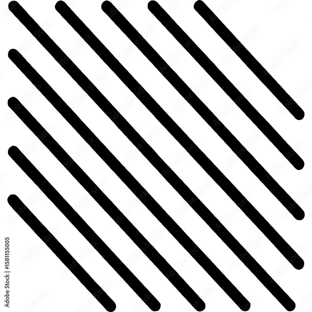 Poster parallel lines minimal outline icon vector