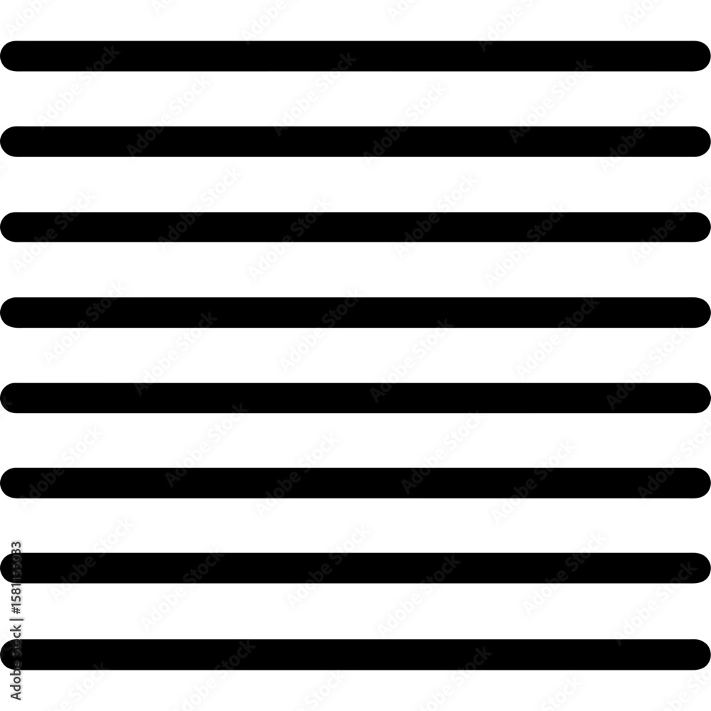 Poster parallel lines minimal outline icon vector