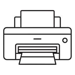 printer icon vector illustration