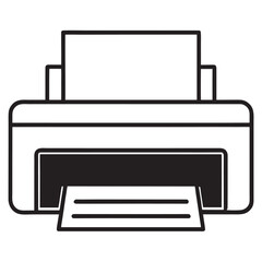 printer icon vector illustration