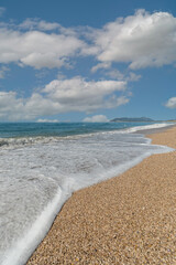 Il Monte Circeo visto dalla spiaggia di Terracina - Latina - Lazio - Italia