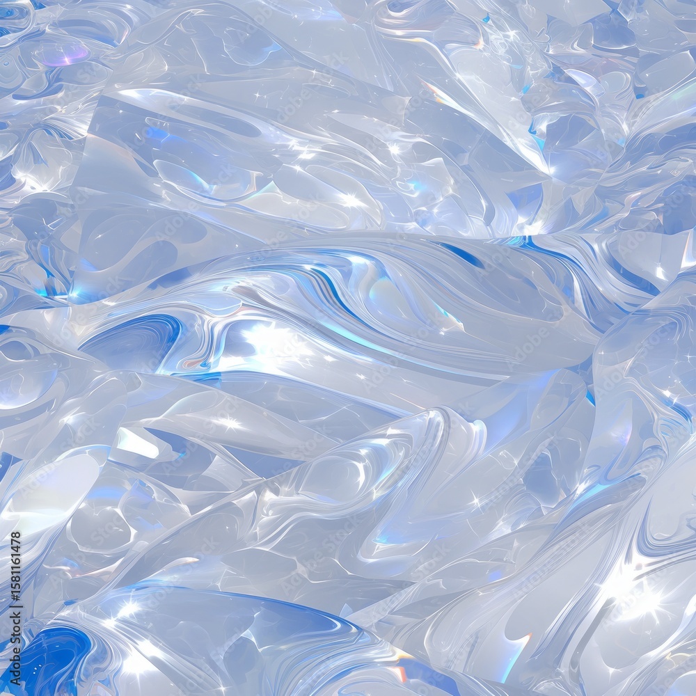 Poster abstract water texture with shimmering light reflections in a fluid design creating a serene visual 