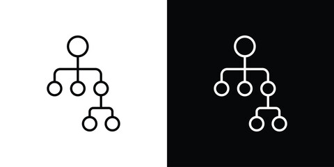 Consolidation icon thin line symbol on white background. Editable stroke vector illustration