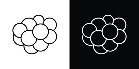 Cancer icon thin line symbol on white background. Editable stroke vector illustration