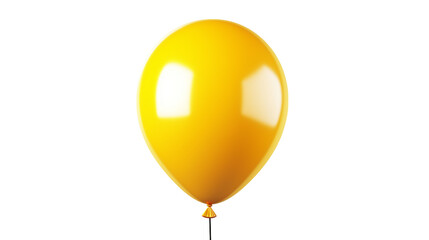 Festive Yellow Balloon Illustration Rendering For Celebration Or Holiday Design