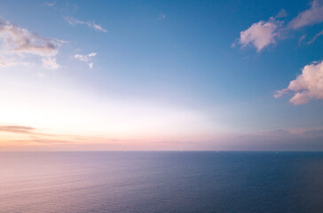 Serene sunset on Phuket island, Thailand. Concept paradise place to relax