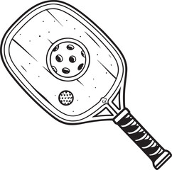vector illustration of a black and white tennis ball