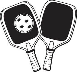 badminton racket and ball