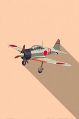 Illustration of a historical warplane.