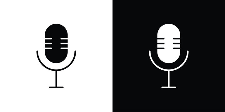Voice recognition icon, Vector graphics in filled style