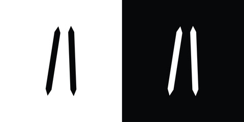 Toothpick icon, Vector graphics in filled style