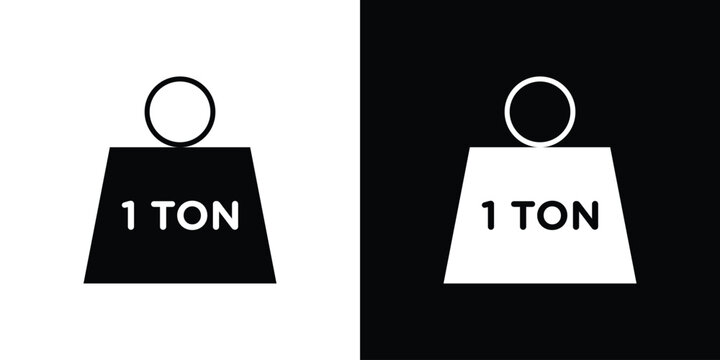 Tonne icon, Vector graphics in filled style