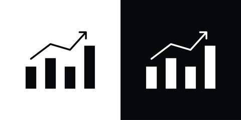 Stagflation icon, Vector graphics in filled style