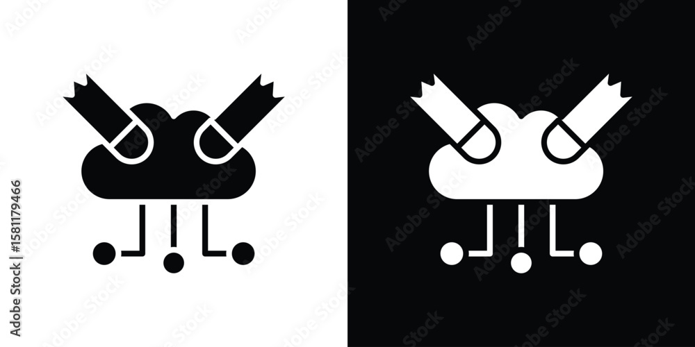 Poster dos icon, vector graphics in filled style