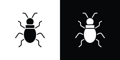 Bedbug icon, Vector graphics in filled style