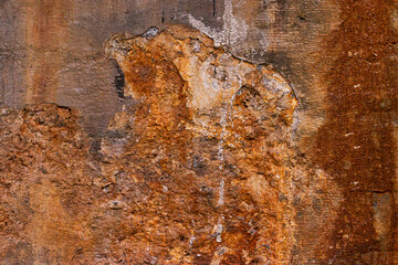 abstract background with rusty concrete texture in grunge style. rough rusty stone texture