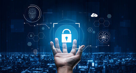 AI cyber security system using biometric authentication and privacy control. Cyber security...