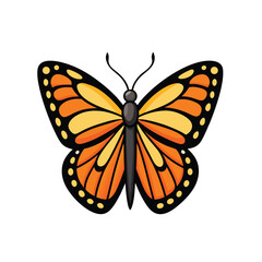 Fototapeta premium Butterfly vector Icon, Clean, Minimalist