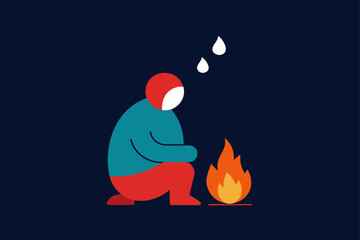 mandala floor art with central diya composition