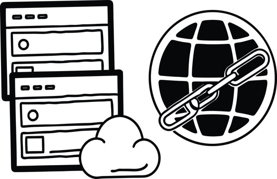 Web Hosting and Domain Icons