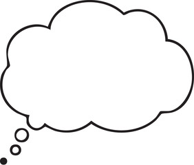 Thinking Cloud Vector