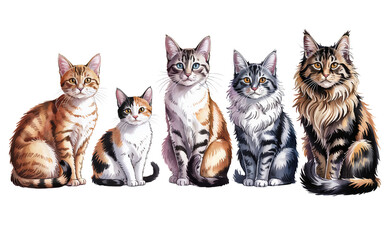 Domestic Cat Breed Collection