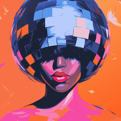 woman in the disco