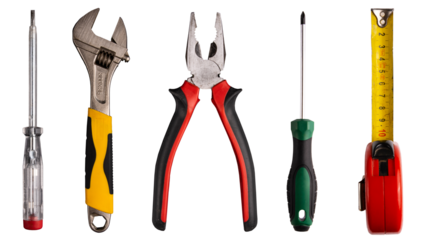 Set of tools. Set of tools transparent