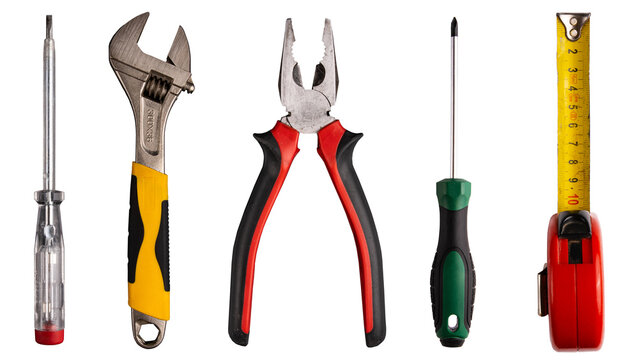 Set of tools. Set of tools transparent