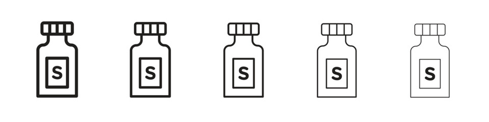 Solvent icon, outline vector logo illustration, linear pictogram isolated