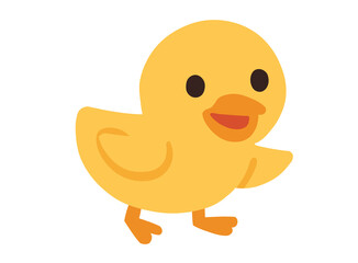 Cute Baby Chick Cartoon Illustration