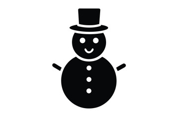 snowman icon vector icon