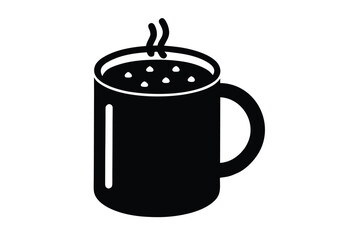 hot cocoa mug icon vector