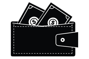 dollar notes vector icon