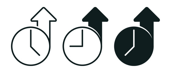 Uptime icon sign. Illustration vector