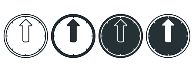 Uptime symbol icon. Illustration vector