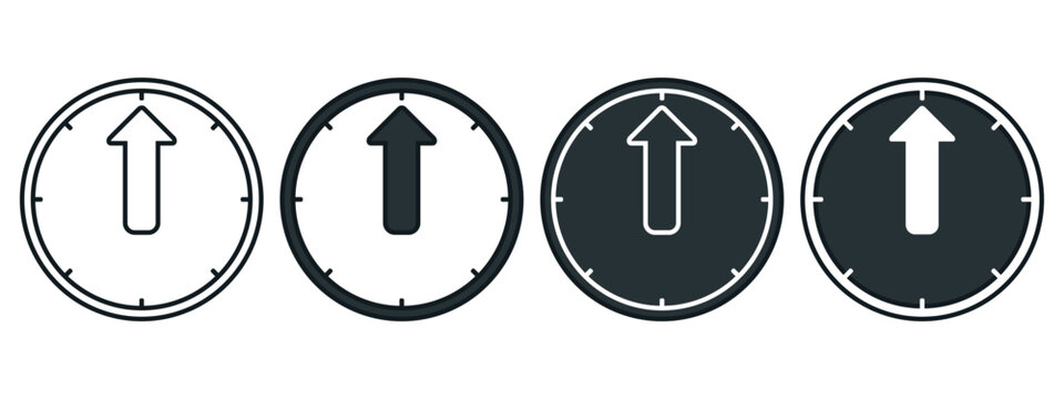 Uptime symbol icon. Illustration vector