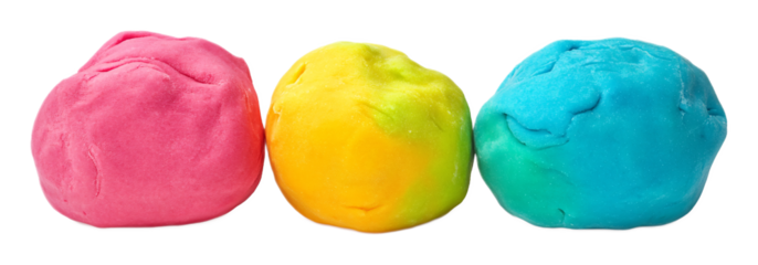 Playdough Set for Creative and Fun Play - Isolated on White Background